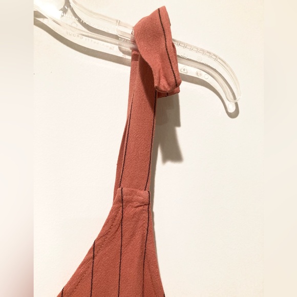 NWT, Urban Romantics Striped Jumper/Romper, Size XS, Coral - Picture 5 of 11